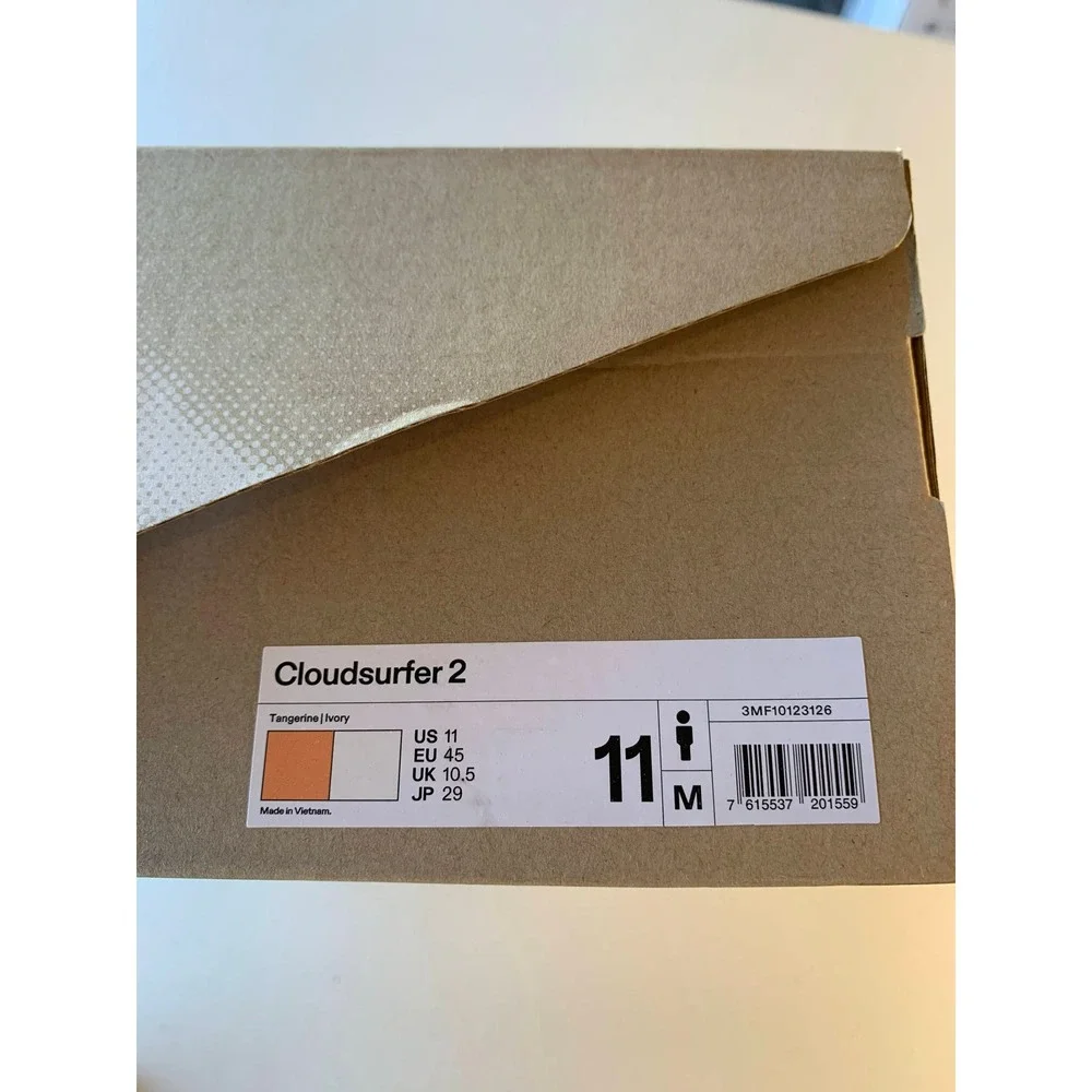 On Cloudsurfer 2 Mens Running Shoes Tangerine Ivory 3MF10123126 Size 11‎ NEW